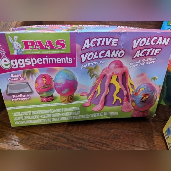 PAAS Easter Egg Kits 6 Decorating Kits Active Volcano, color cups Etc - Picture 4 of 14
